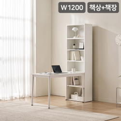 [삼익가구]스마트모어 1200 책상세트 E타입(책상+책장)