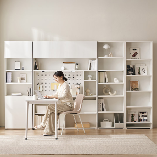 ★10%쿠폰★스마트모어 1200/1400 책상/책장/전면책장 세트