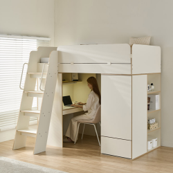 ★삼.신.페/매트무료UP,10%쿠폰★빅 네스트 벙커 이층 침대+책상+옷장/책장 세트