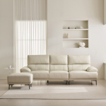 ★스툴쿠션증정★단트 프리미엄 천연면피 소가죽 3/4인용 소파