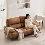 ★스툴쿠션증정★단트 프리미엄 천연면피 소가죽 3/4인용 소파