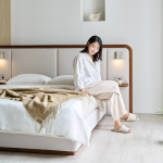 ★삼.신.페/매트무료UP,10%쿠폰★에포트 LED조명 패브릭 원목 침대(Q/K/LK)