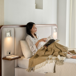 ★삼.신.페/매트무료UP,10%쿠폰★에포트 LED조명 패브릭 원목 침대(Q/K/LK)