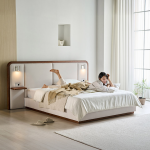 ★삼.신.페/매트무료UP,10%쿠폰★에포트 LED조명 패브릭 원목 침대(Q/K/LK)