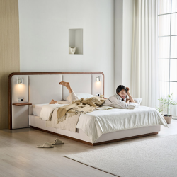 ★삼.신.페/매트무료UP,10%쿠폰★에포트 LED조명 패브릭 원목 침대(Q/K/LK)