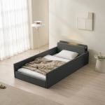 &hearts;신상할인&hearts;해온 LED 오픈/밸런스/가드 저상형 가죽 침대(SS/Q)