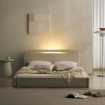 &hearts;신상할인&hearts;해온 LED 오픈/밸런스/가드 저상형 가죽 침대(SS/Q)