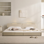 &hearts;신상할인&hearts;해온 LED 오픈/밸런스/가드/벙커 저상형 가죽 패밀리 침대(SS+SS/SS+Q/Q+Q)