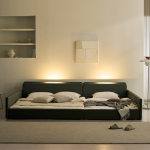 &hearts;신상할인&hearts;해온 LED 오픈/밸런스/가드/벙커 저상형 가죽 패밀리 침대(SS+SS/SS+Q/Q+Q)