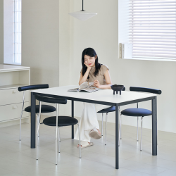 &hearts;신상할인&hearts;플레트 포세린 통세라믹 철제 식탁 풀세트