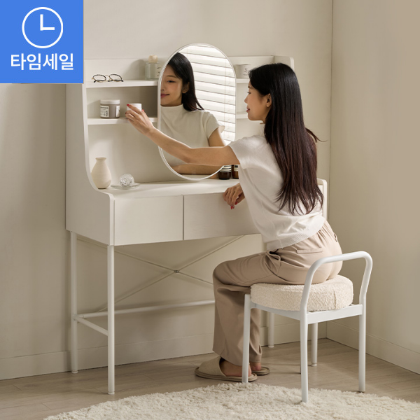 ◈타임세일/10%쿠폰◈에이먼 슬라이딩 거울 콘솔 수납 화장대 시리즈