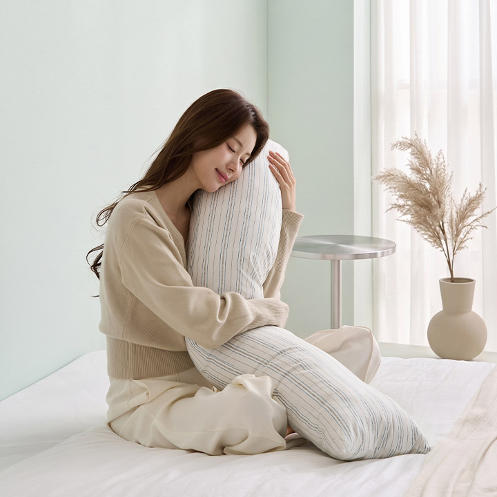 [린넨엔어너더]포근 일자형 바디필로우 쿠션 베개 90cm/120cm
