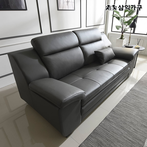 ★스툴UP/더블(2x)페스타★버나드 4인 천연소가죽 허리가 편한 소파