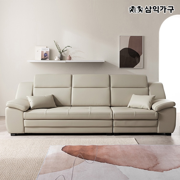 ★카우치무료UP★버나드 4인 천연소가죽 허리가 편한 소파