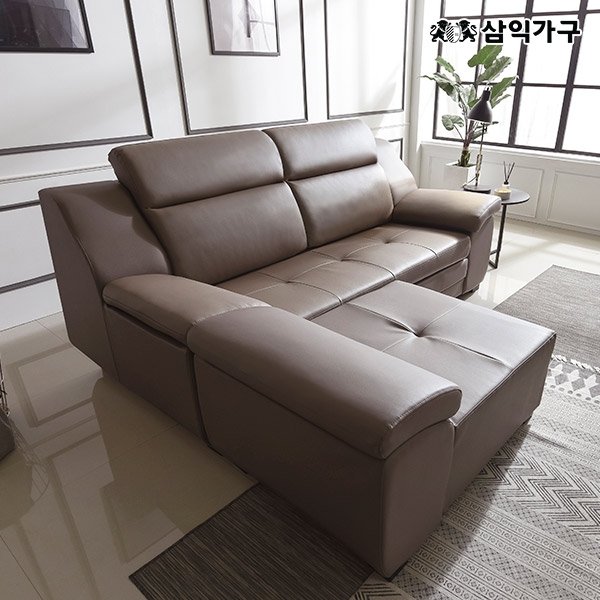 ★카우치무료UP★버나드 4인 천연소가죽 허리가 편한 소파