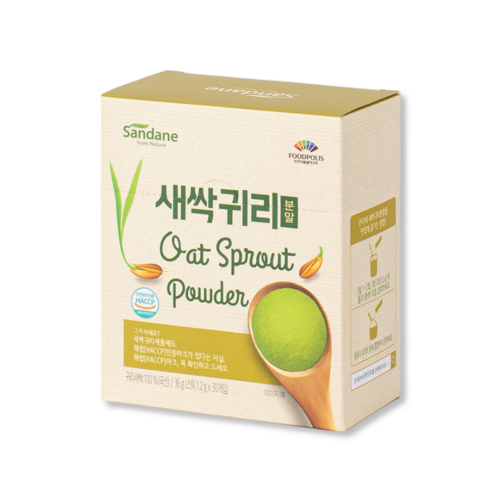 산다네 국내산 새싹귀리 유기농 가루 분말 스틱 1.2g x 35포