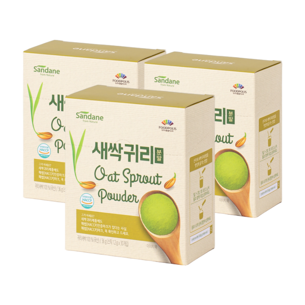 산다네 국내산 새싹귀리 유기농 가루 분말 스틱 1.2g x 105포