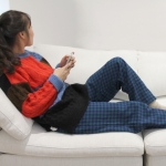 체크 파자마 잠옷바지 홈웨어 남여공용 커플 EW0052 + 수면양말