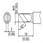 HAKKO T18-K(FX-888D/FX-600) 인두팁