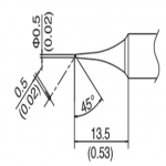HAKKO T18-C05(FX-888D/FX-600) 인두팁