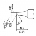 HAKKO T18-C2(FX-888D/FX-600) 인두팁