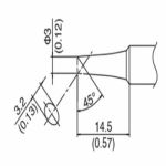 HAKKO T18-C3(FX-888D/FX-600) 인두팁