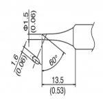 HAKKO T18-CF15(FX-888D/FX-600) 인두팁