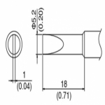 HAKKO T18-S3(FX-888D/FX-600) 인두팁