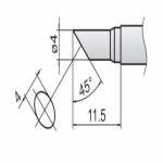 HAKKO T12-C4 FX951/952용 인두팁