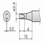 HAKKO T12-D24 FX951/952용 인두팁