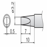 HAKKO T12-DL32 FX951/952용 인두팁