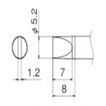 HAKKO T12-D52 FX951/952용 인두팁