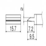 HAKKO T12-1402 FX951/952용 인두팁