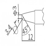 HAKKO T20-BC3(FX-838용) 인두팁