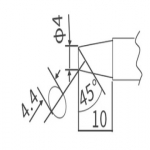 HAKKO T20-BC4(FX-838용) 인두팁