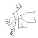 HAKKO T20-J02(FX-838용) 인두팁