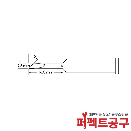 METCAL GT6-KN0025S 고주파인두팁