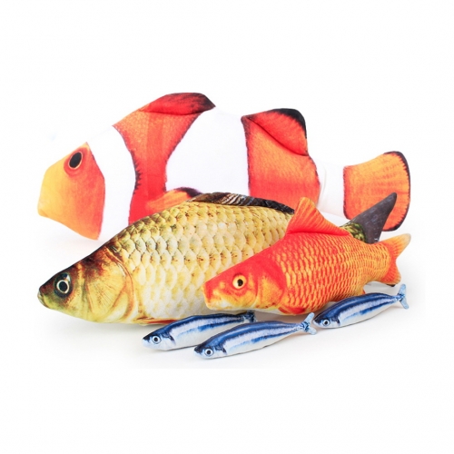 크림펫 고양이 물고기 캣닢 장난감