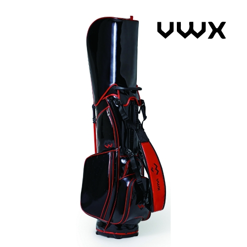 코오롱 VWX BLACK&RED HEXA 블랙앤레드 스탠드 캐디백