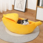 LW 바나나 하우스 고양이 강아지 집 방석 쿠션 애견용품