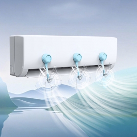 LW 무동력 에어컨 순환팬 실링팬 바람순환 5엽날개 흡착식 무소음