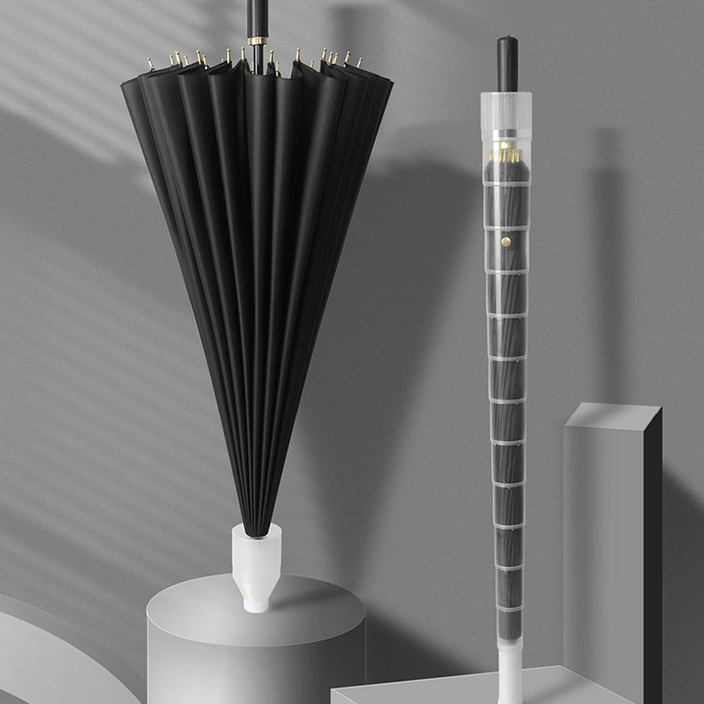 LW 16k 파스텔 장우산 빗물커버 장마 차량용 골프 일자형 자동 우산