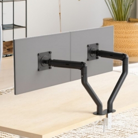 M8 듀얼 모니터암 32인치 고중량 거치대 재택근무 업무용 게이밍 멀티조절 스탠드