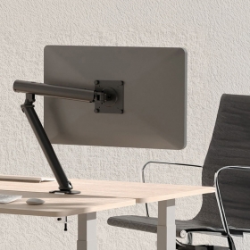 M6 싱글 모니터암 36인치 사무실 게이밍 모니터 컴퓨터 벽면밀착 거치대 스탠드 데스크테리어