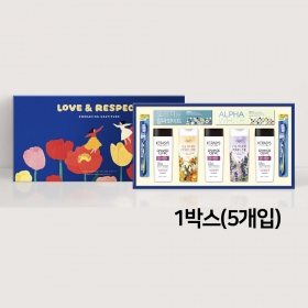 LW 애경 다온15호 선물세트 1박스 샴푸 치약 칫솔 샤워용품 명절 추석 선물상자 (5개입)