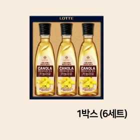 LW 롯데 카놀라유 1호 1박스 오일 튀김 전요리 추석 명절 선물세트 (6세트입)