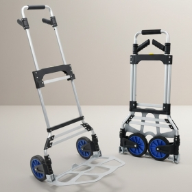 2단 손잡이 고중량 접이식 핸드카트 택배 이삿짐 물류센터 짐 운반 구루마 손수레 캐리어 카트