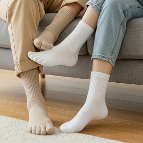 사계절 남녀공용 발가락 양말 데일리 면 장목 향균 무봉제 양말