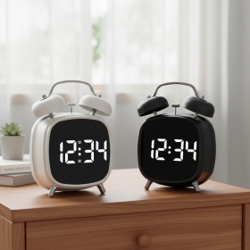 8032 탁상 알람 시계 LED 침실 책상 노이즈 무소음 집들이 선물 인테리어 전자 디지털 시계