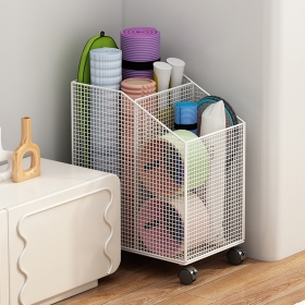 이동식 운동기구 보관함 요가매트 폼롤러 정리함 홈트 헬스장 소도구 거치대 무조립 수납함